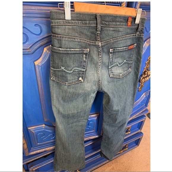 💜 7 For All Mankind Light Distress Size 26 - Picture 2 of 2